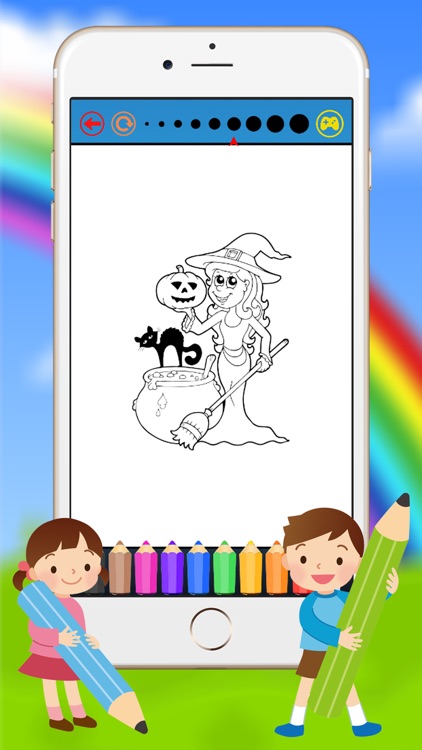 Halloween & Witch Coloring Book - Drawing Ghost for kids