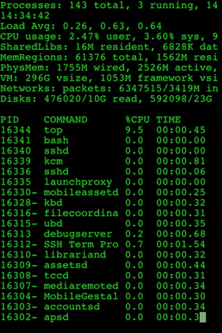 SSH Term Pro screenshot 2