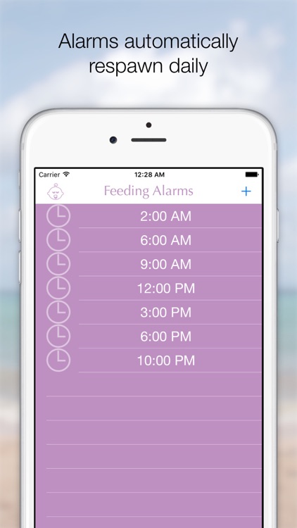 Baby Feeding Alarm - Create your baby's feeding schedule