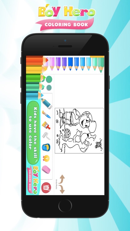 Boy Hero Coloring Book