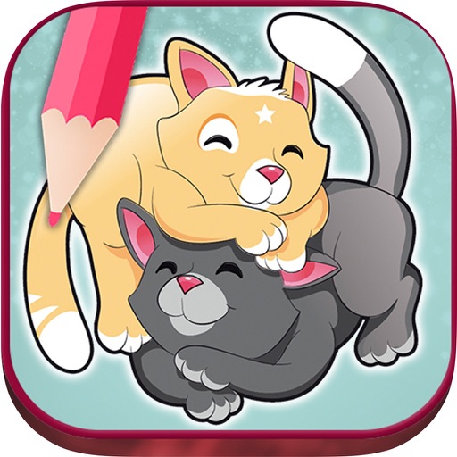 Cats coloring pages - drawings to paint and color kittens iOS App