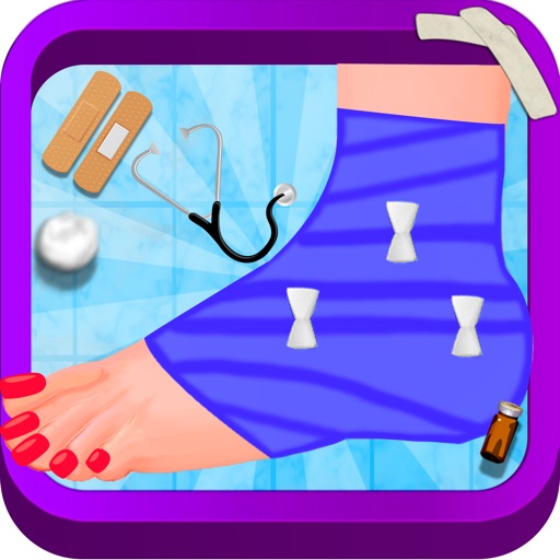 Ankle Fracture Surgery – Feet operation in crazy doctor game icon