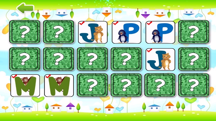 Alphabet Flashcard Match Puzzle For Toddlers - Animal Pair Game