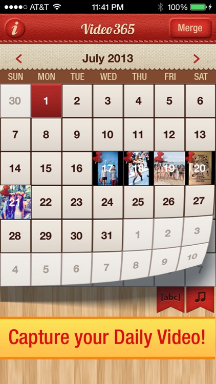 Video 365 Photo Journal daily picture diary calendar by JKdesyns