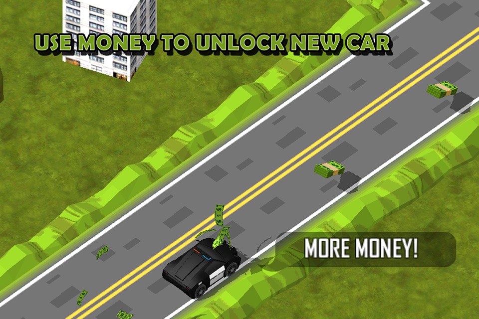 3D Zig-Zag Police Car -  Fast Hunting Mosted Super Wanted Racer Game screenshot 2