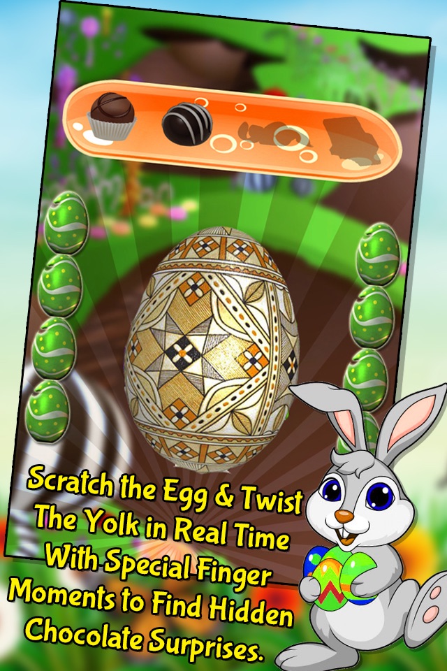 Surprise Eggs Easter's Greetings - Peel, scratch & squeeze the yolk to collect hidden gifts in Bunny's Easter basket screenshot 2