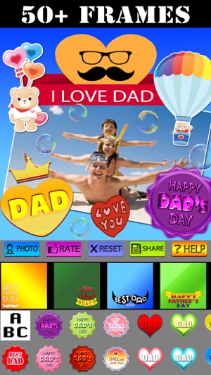 Father's Day Greeting Cards and Stickers