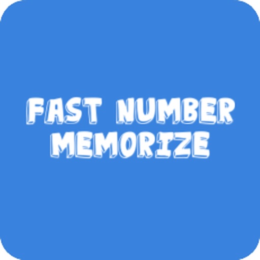Fast Number Memorize iOS App