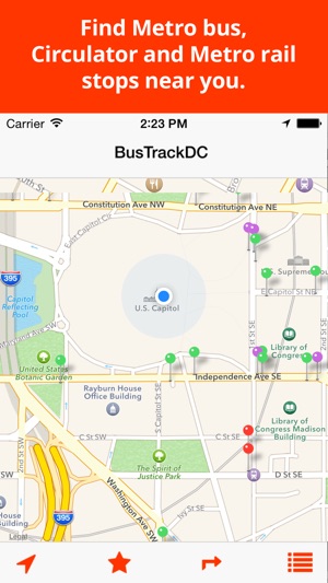 BusTrackDC - real time bus & rail info for DC(圖1)-速報App