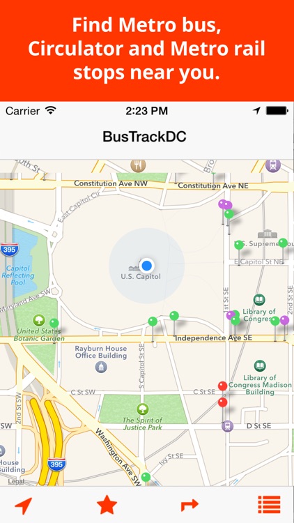 BusTrackDC - real time bus & rail info for DC