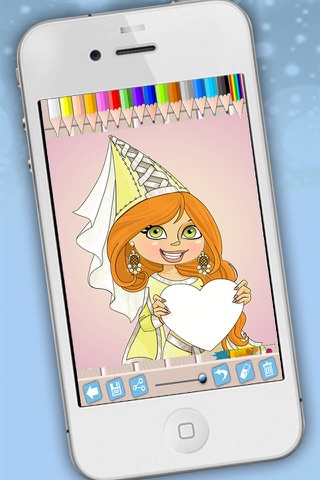 Princesses coloring book Coloring pages fairy tale princesses for girls - Premium screenshot 2