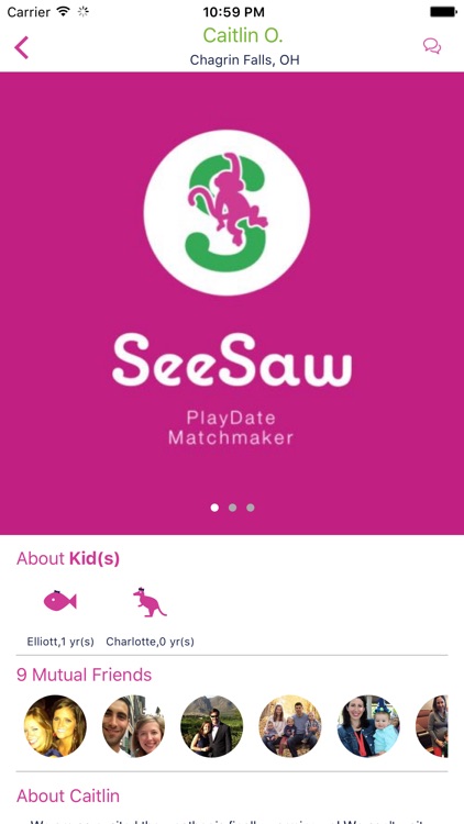 SeeSaw: A PlayDate Matchmaker