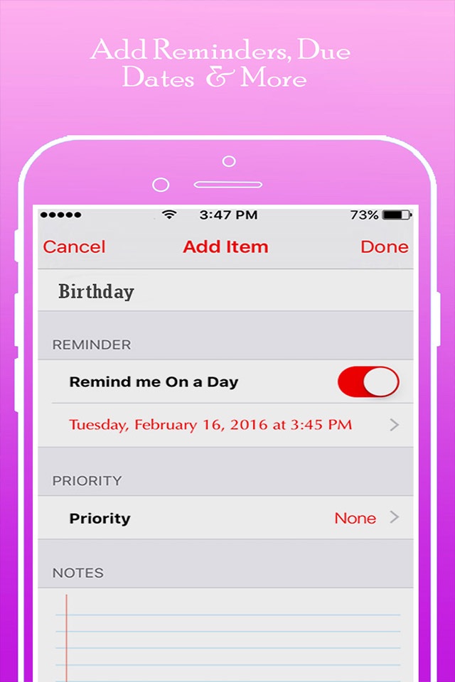 Schedule Maker - Make a List of Task Business Projects & Things To Do screenshot 3