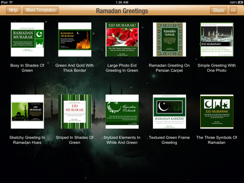 Ramadan Greetings for iPad screenshot 2