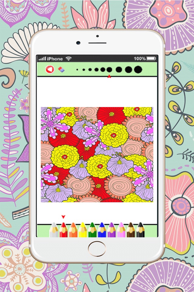 coloring book of flowers for adult screenshot 4