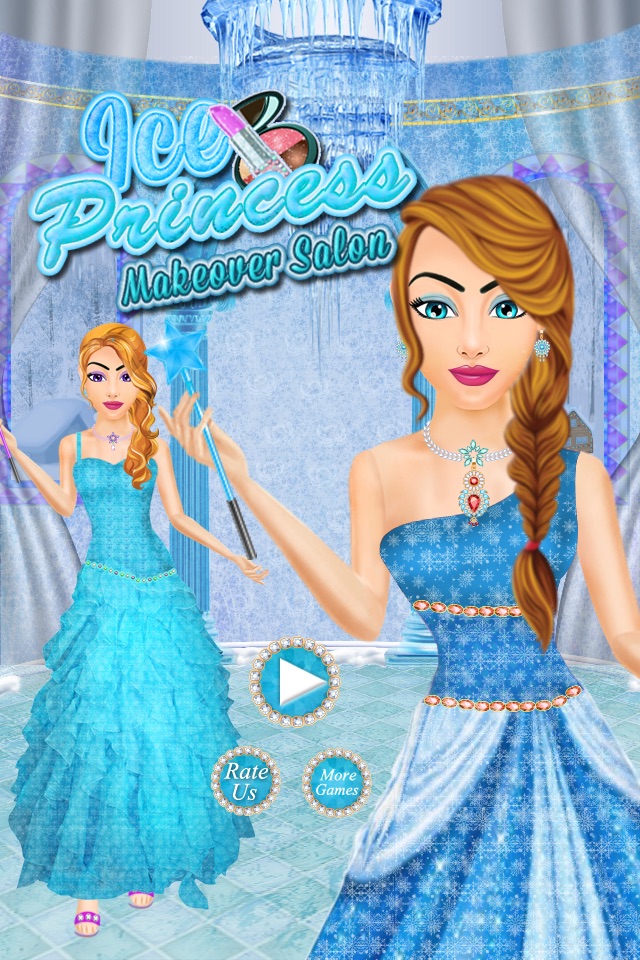 Ice Princess Makeover Salon: Ice Frozen Princess Spa, Makeup & Dress Up Makeover - Girls games for girls screenshot 3