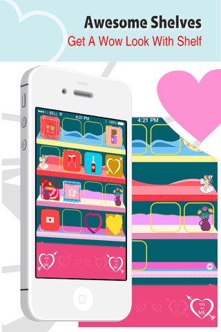 Romantic Wallpaper Maker - Make Custom Valentine Backgrounds with Beautiful Frames, Shelves & Docks screenshot 3