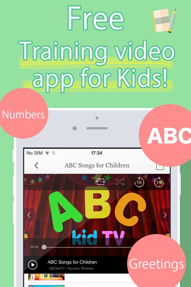 Intellectual training videos for kids - Free learning abc  123