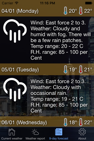 香港天氣站 screenshot 3