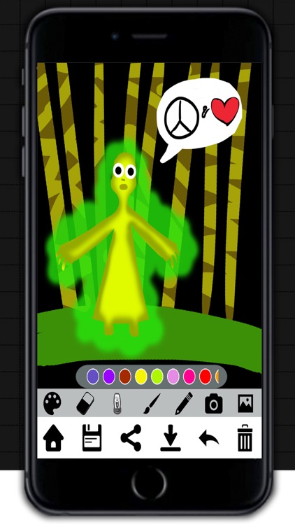 Neon Draw - Make drawings and create notes with neon tubes’ colors. screenshot-3