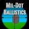 Mil-Dot Ballistics combines fast range estimation with a full featured ballistics calculator that’s simple to use
