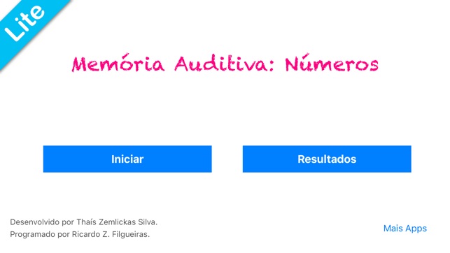 Memória Auditiva: Números Lite