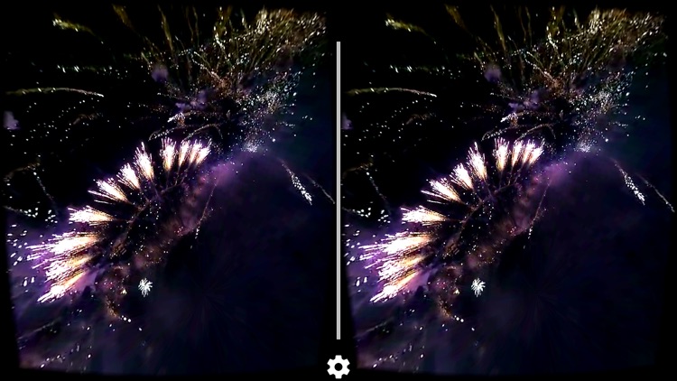 VR Virtual Reality Drone Flight inside Fireworks