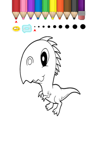 Kids Coloring Book - Cute Cartoon Dinosaur 4 screenshot 4