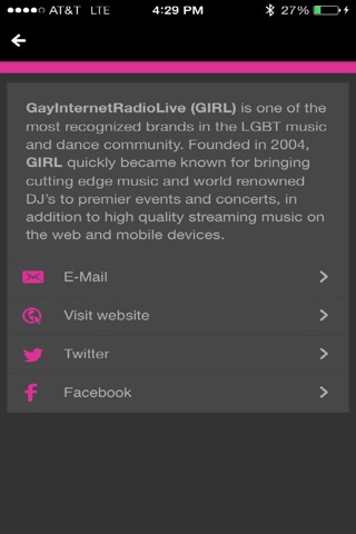 GayInternetRadioLive (GIRL) screenshot 4