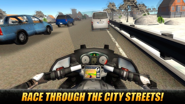 Moto Traffic Rider 3D: Speed City Racing(圖1)-速報App