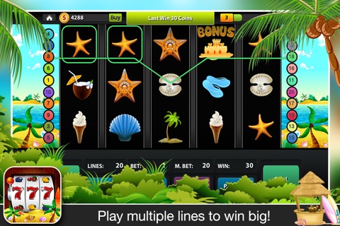 Slots: Beach Summer Party Slots Free screenshot 2