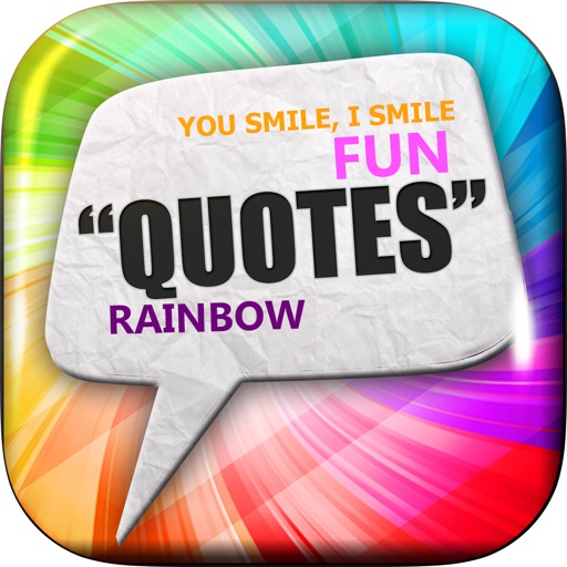 Daily Quotes Inspirational Maker “ Rainbow Art ” Fashion Wallpaper Themes Pro icon