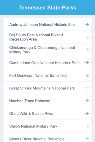 Tennessee State Parks & National Parks screenshot 2