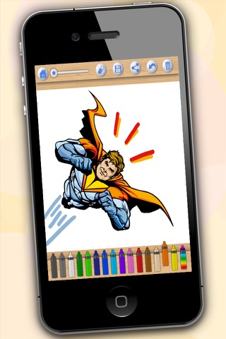 Superheroes coloring pages for kids - Premium screenshot 4