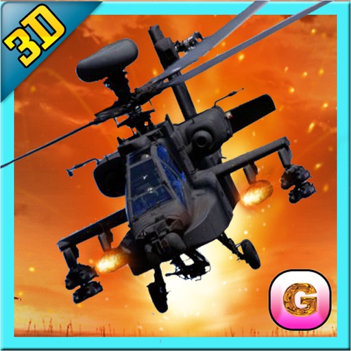 Stealth Helicopter Gunship War – Modern air counter strike navy fighter game icon