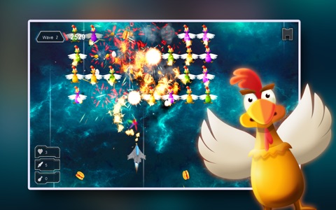 Chicken Shot - Space warrior screenshot 2