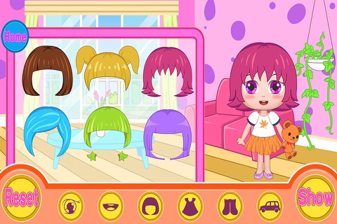 Bella's hair dress up salon screenshot 2