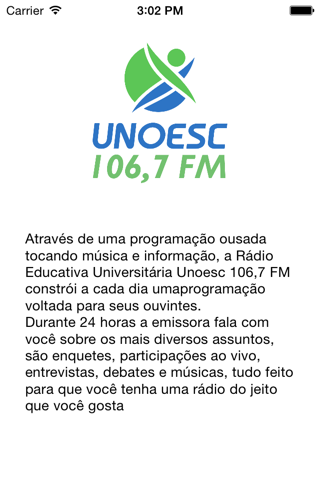 Radio Unoesc screenshot 3