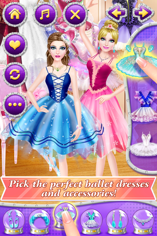 Ballet Sisters - Ballerina Fashion: Dancing Beauty Spa, Makeover, Dressup Game for Girls screenshot 4