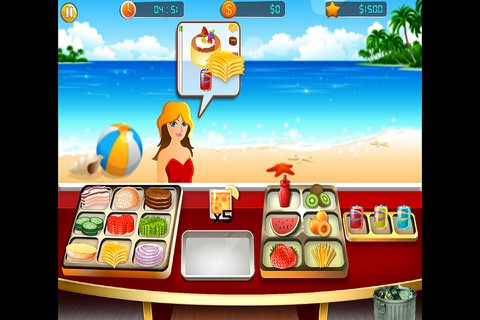 Beach Restaurant Chef Cooking: Serve Foods screenshot 2