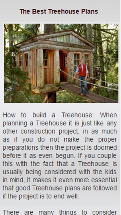 How To Build A Tree House.