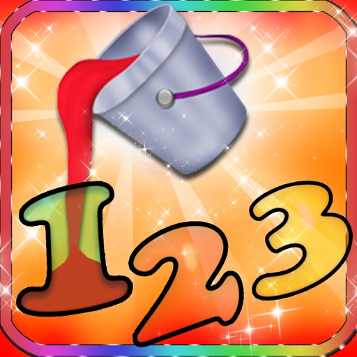 Numbers In Coloring Pages Icon