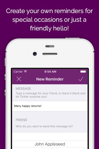 Tickler - Reminders to Keep in Touch with Friends and Family! screenshot 2