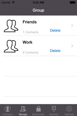iBlacklist - contacts group manager screenshot 2