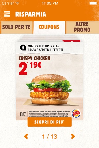 Burger King Italia screenshot 2