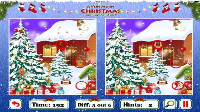 Christmas Find The Difference : Spot The