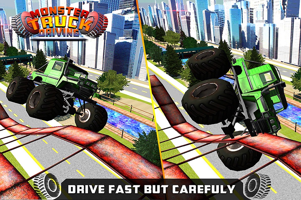 Monster Truck Driving : Extreme Tracks Climb Racing screenshot 2