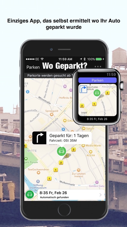 Wo Geparkt? - Finden Sie, Suchen Sie, wo Sie Ihr Auto mit Künstlicher Intelligenz geparkt