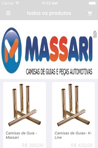 Massari Peças screenshot 2