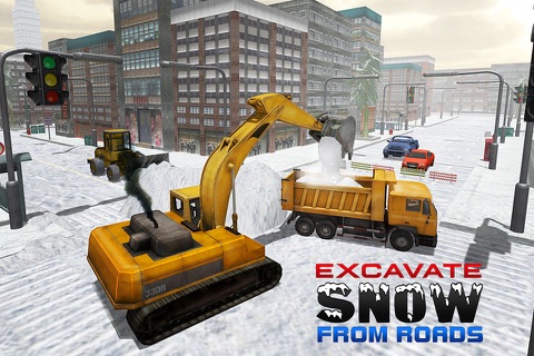 Snow Excavator Simulator 3D – Heavy truck operator game screenshot 2